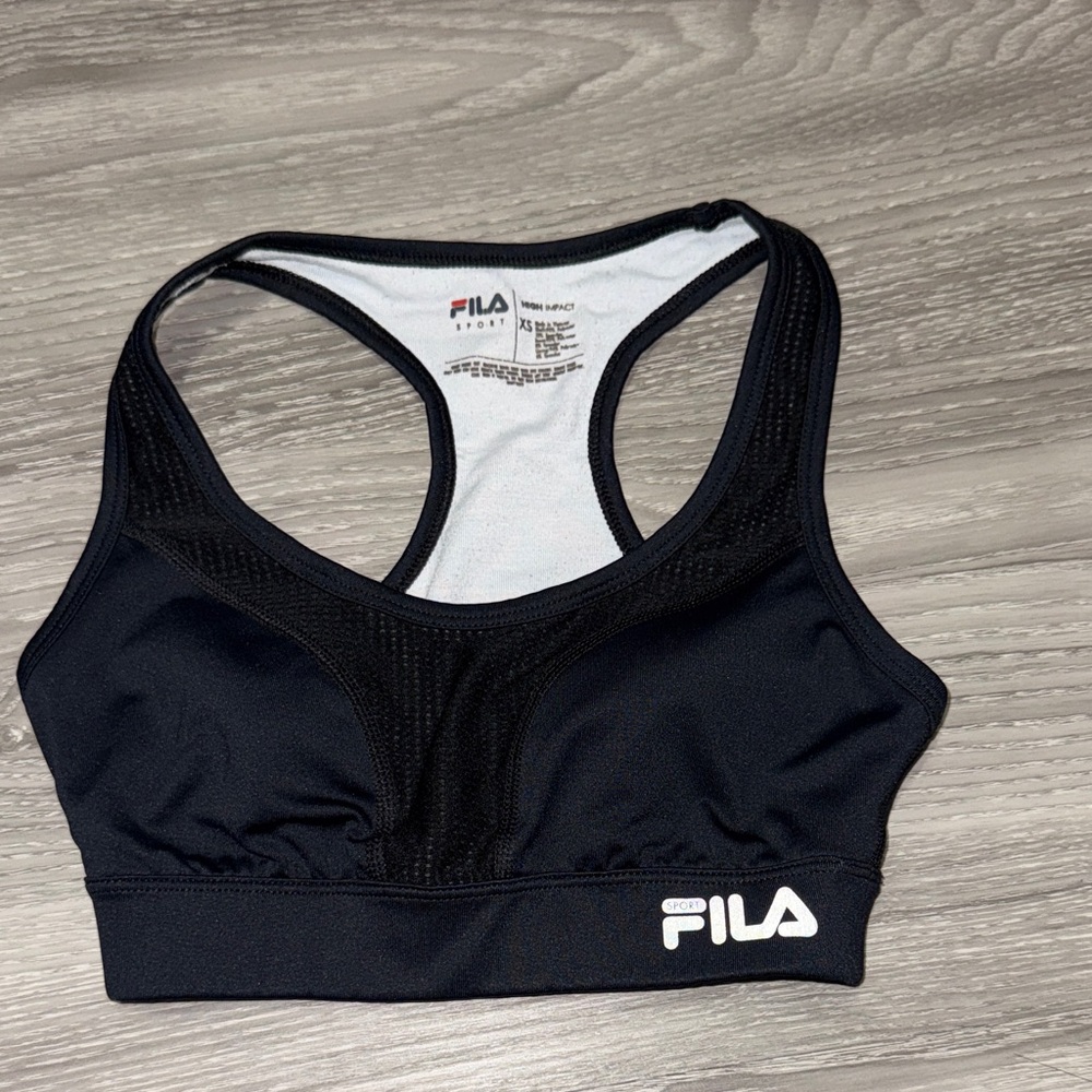 Fila Women's Black High Impact Sports Bra